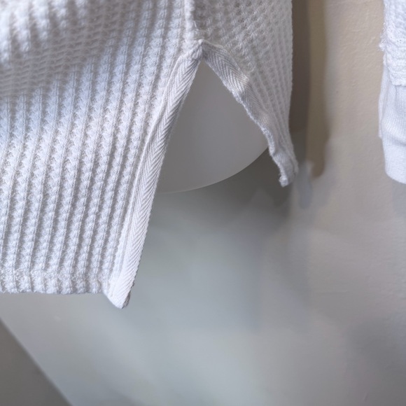 FP | WTF Travis Polo V-Neck Sweater Popover Henley Thermal Top Slouchy Shirt - Picture 9 of 13